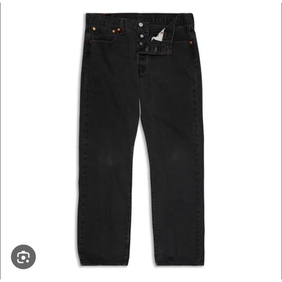 Levi's Other - Levis 501 Original Fit Jeans Straight Leg Button Fly 100% Cotton Blue Black